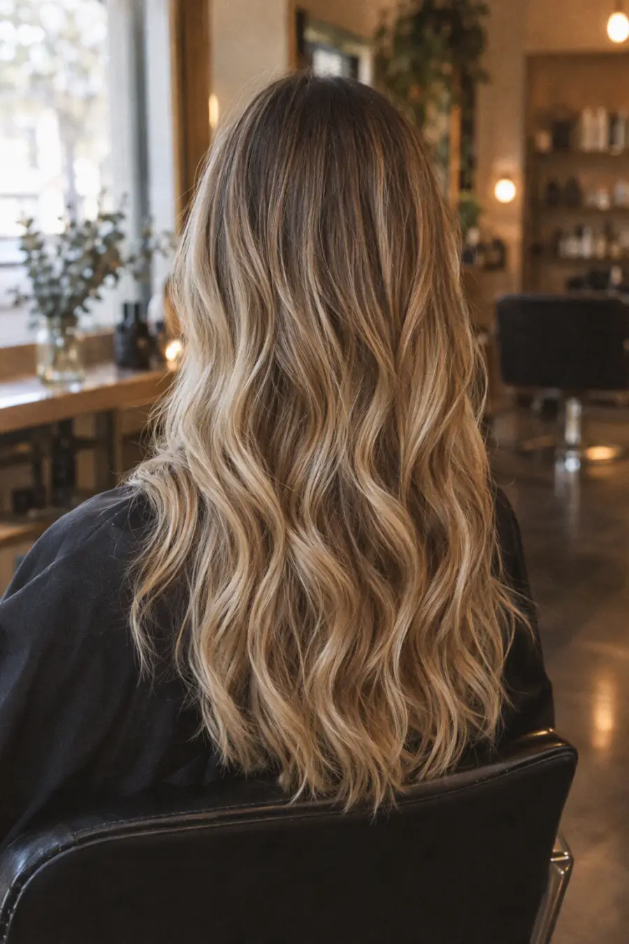 Balayage in Honigblond
