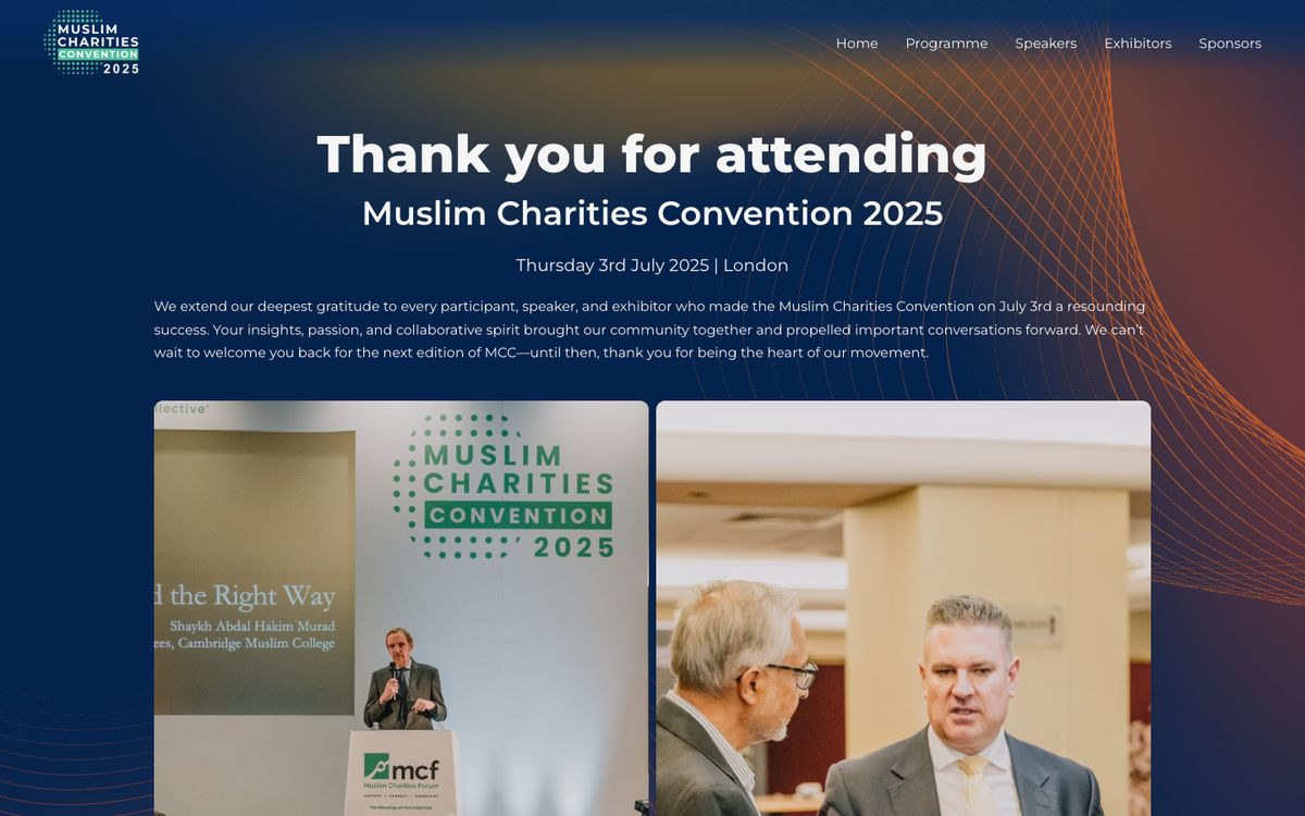 The Muslim Charities Convention homepage