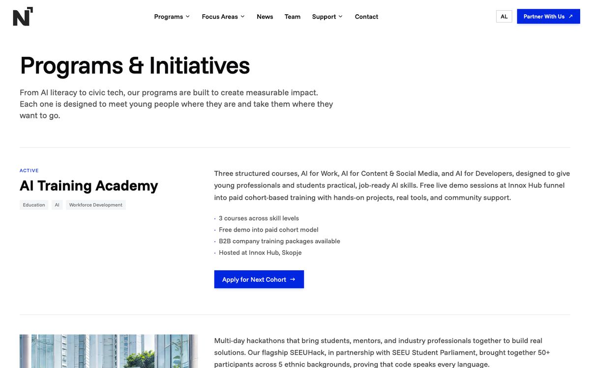 The N'katror programs page